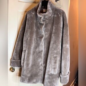 NEW - ASOS Faux Fur Coat with Majestic Cuffs!